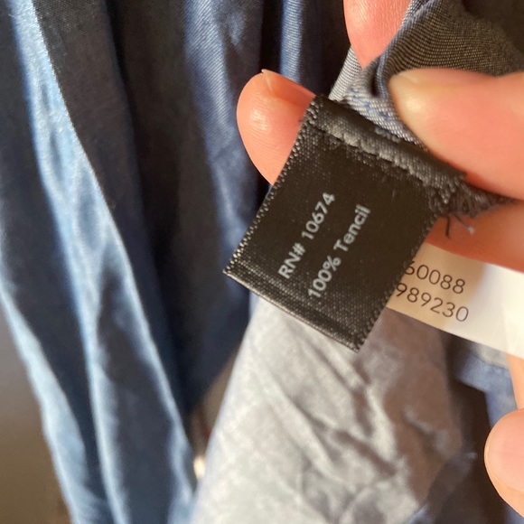 Boston Proper NWT Chambray Dress SZ 10 - Picture 10 of 12